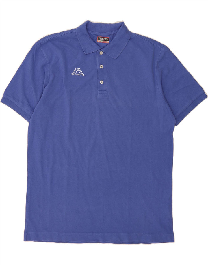 KAPPA Mens Polo Shirt 2XL Blue Cotton Vintage Kappa and Second-Hand Kappa from Messina Hembry 