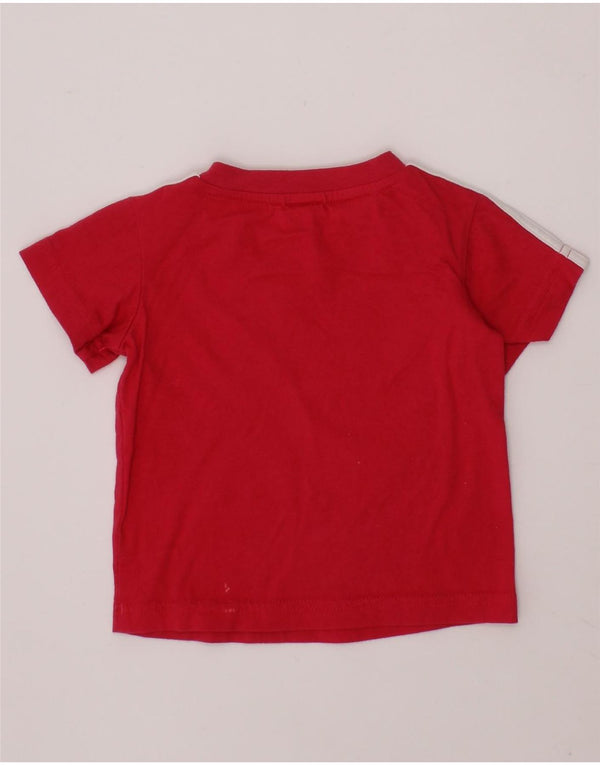 Camiseta Adidas Bebê Menina 3-6 Meses Algodão Vermelho