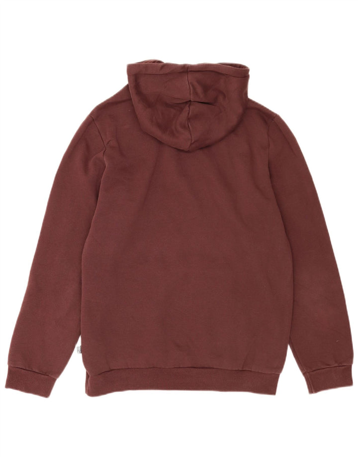 Puma masculino gráfico moletom com capuz pequeno algodão marrom
