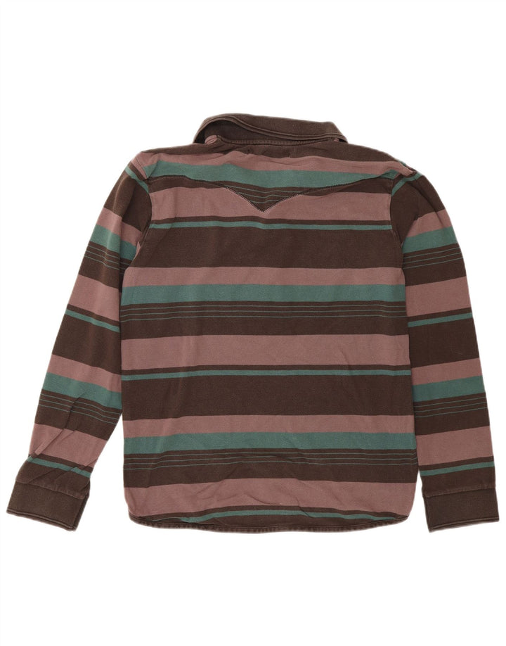 Camisa polo masculina de manga comprida Levi's média listrada multicolorida