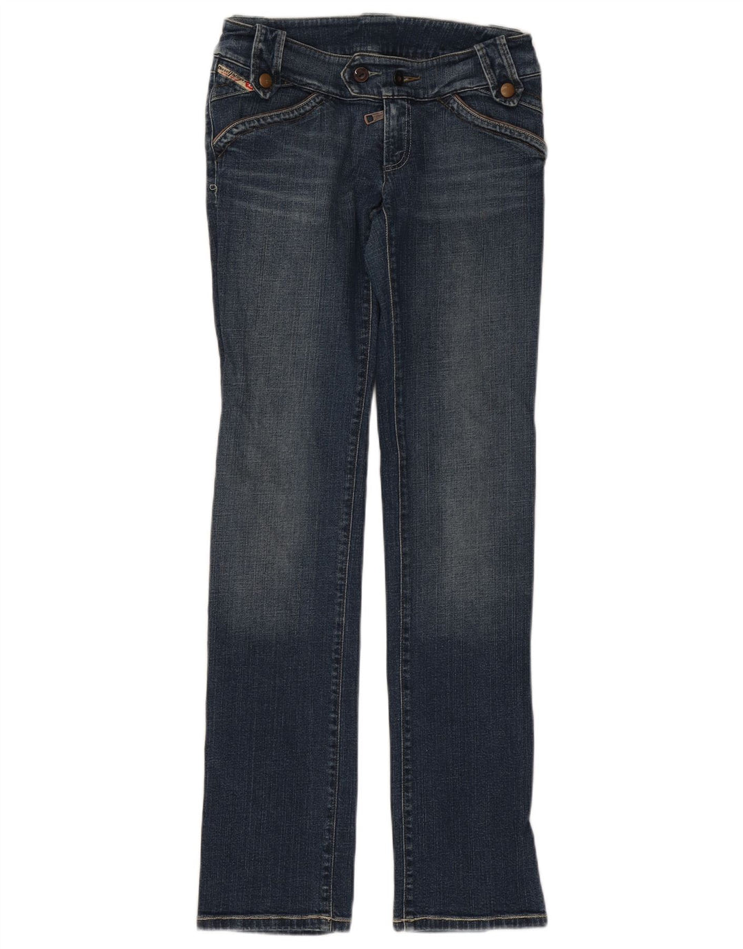 Jeans Slim Feminino Diesel W29 L34 Azul Algodão