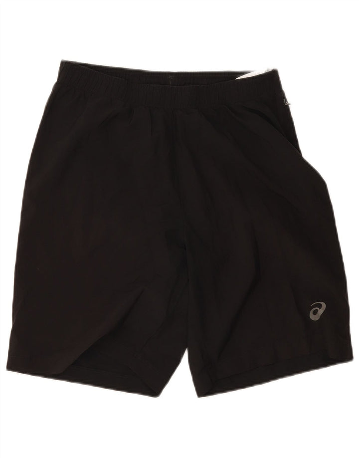 Shorts esportivos masculinos Asics médio preto poliéster