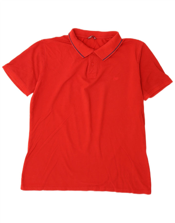 Camisa polo masculina Carrera XL algodão vermelho