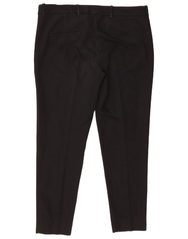 Zara Calça Chino Feminina Slim XL W32 L28 Poliéster Preto