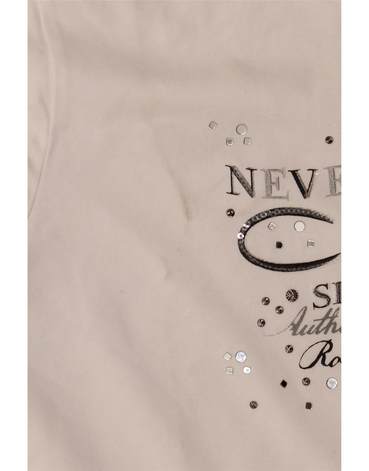 CHAMPION Jaqueta feminina de treino gráfico Easy Fit UK 16 grande branca
