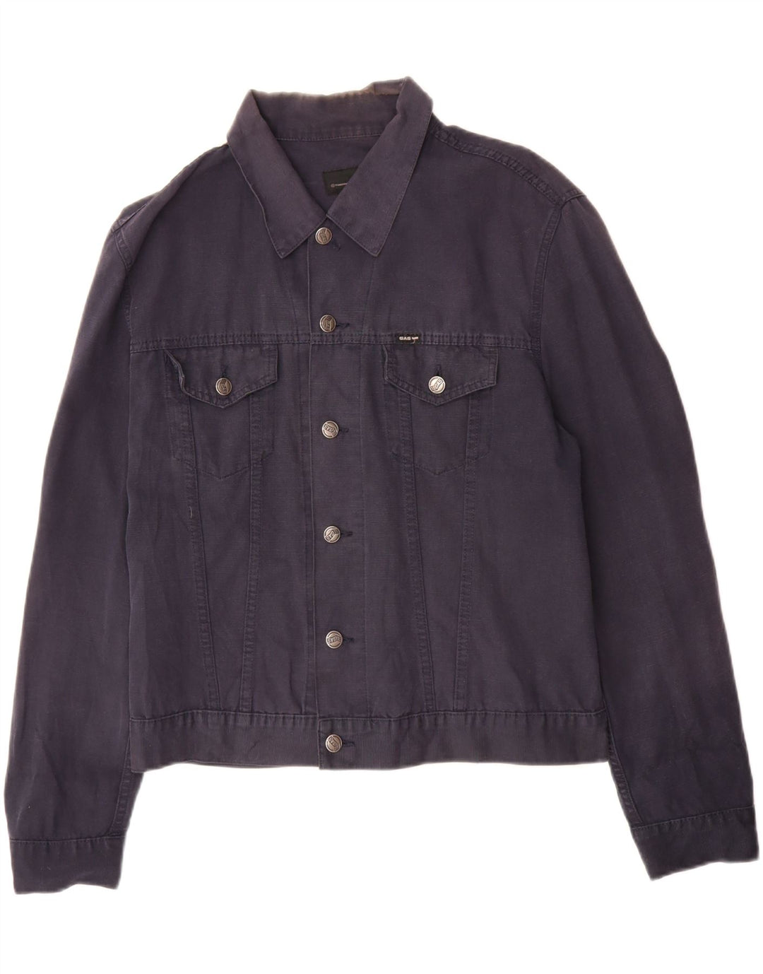 Jaqueta bomber masculina Gas UK 40 grande algodão azul marinho