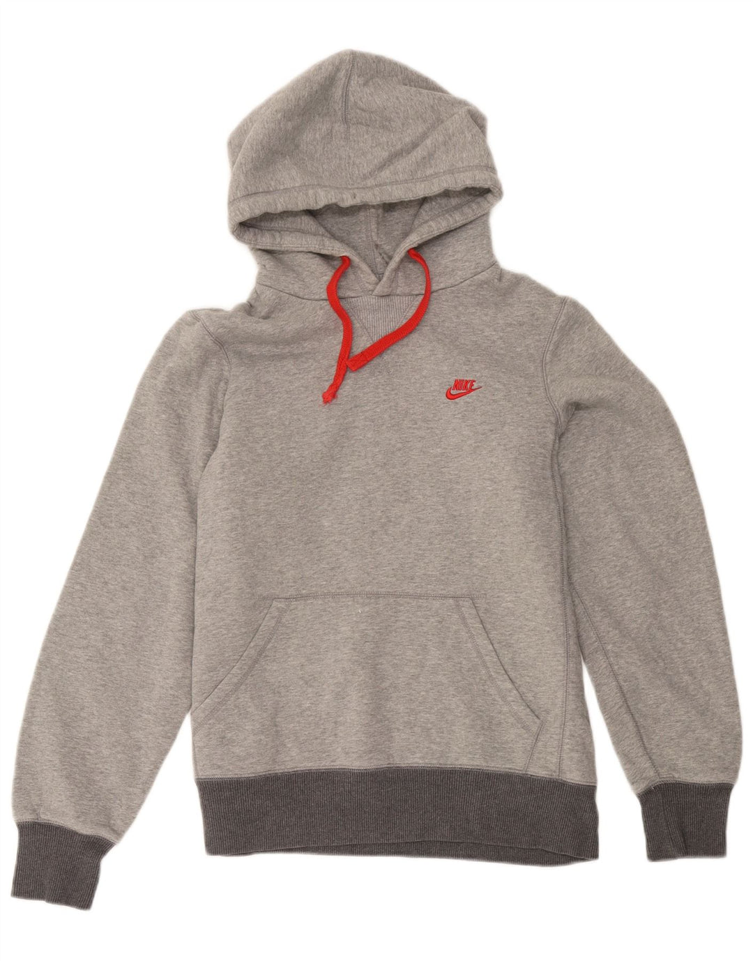 Nike Mens Hoodie Jumper Médio Cinza Colourblock Algodão