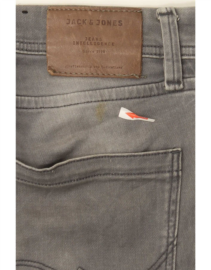 Jeans masculinos Jack & Jones Slim W29 L32 algodão cinza
