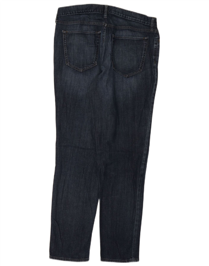 EDDIE BAUER Calça jeans feminina Boyfriend Slim US 8 Médio W32 L30 Azul marinho