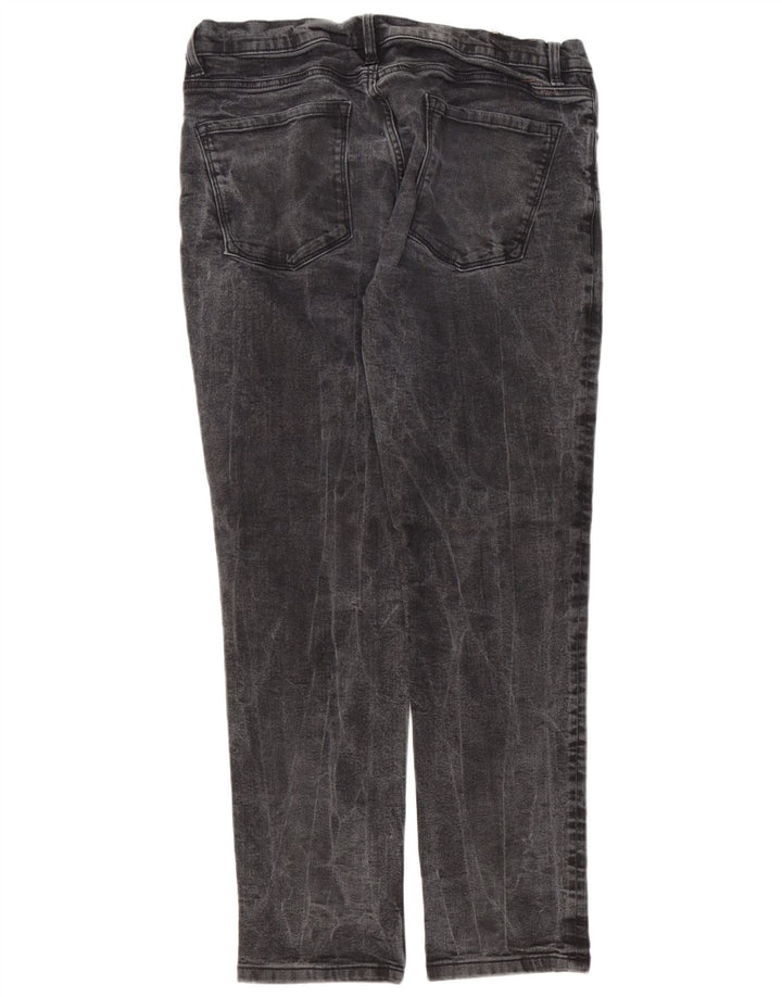 Penguin Mens Jeans Slim W36 L32 Algodão Cinza