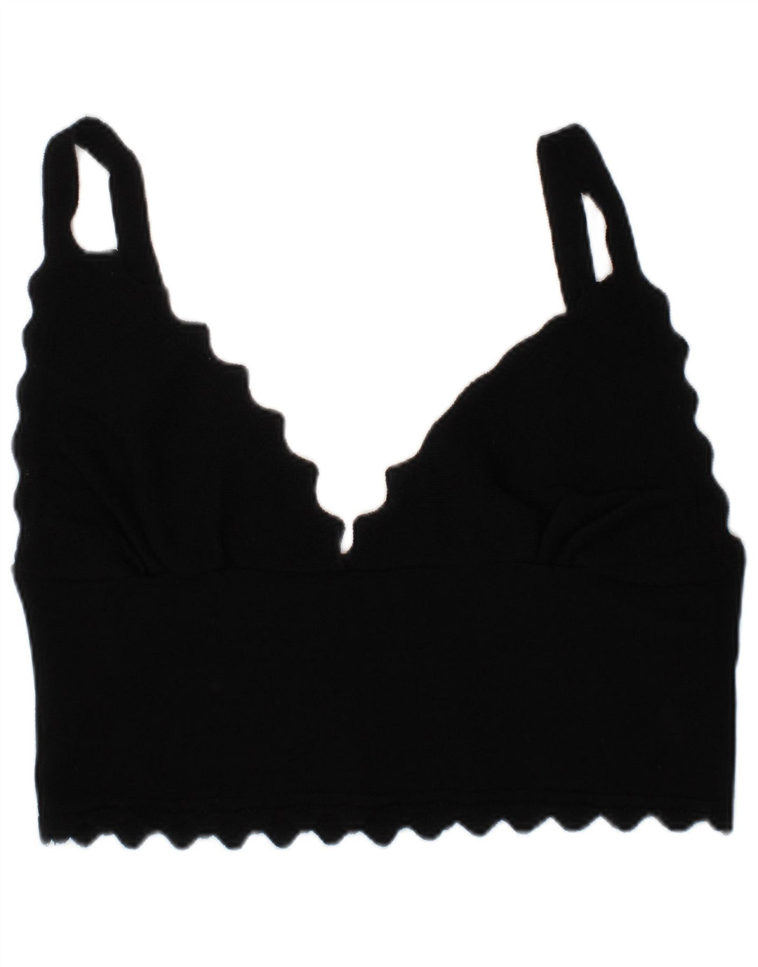 Zara Sutiã feminino crop top médio preto moderno