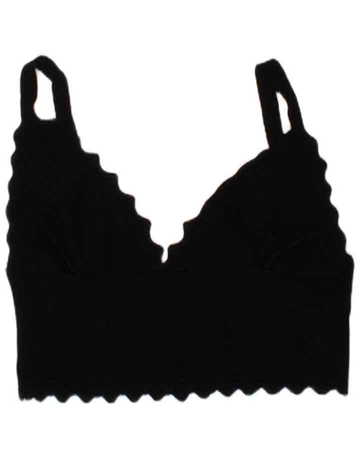 Zara Sutiã feminino crop top médio preto moderno