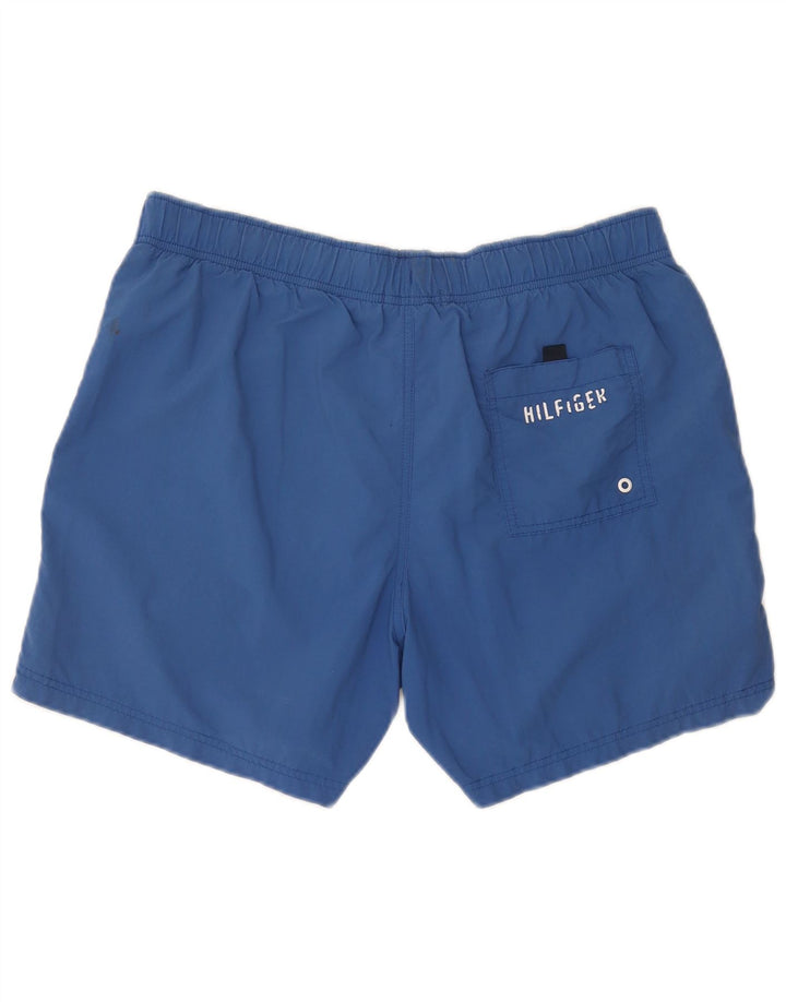 Shorts de natação masculino Tommy Hilfiger grande azul colorblock poliamida