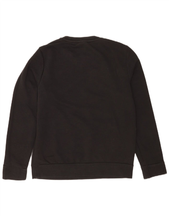 Adidas feminino gráfico regular ajuste moletom jumper reino unido 12/14 médio preto