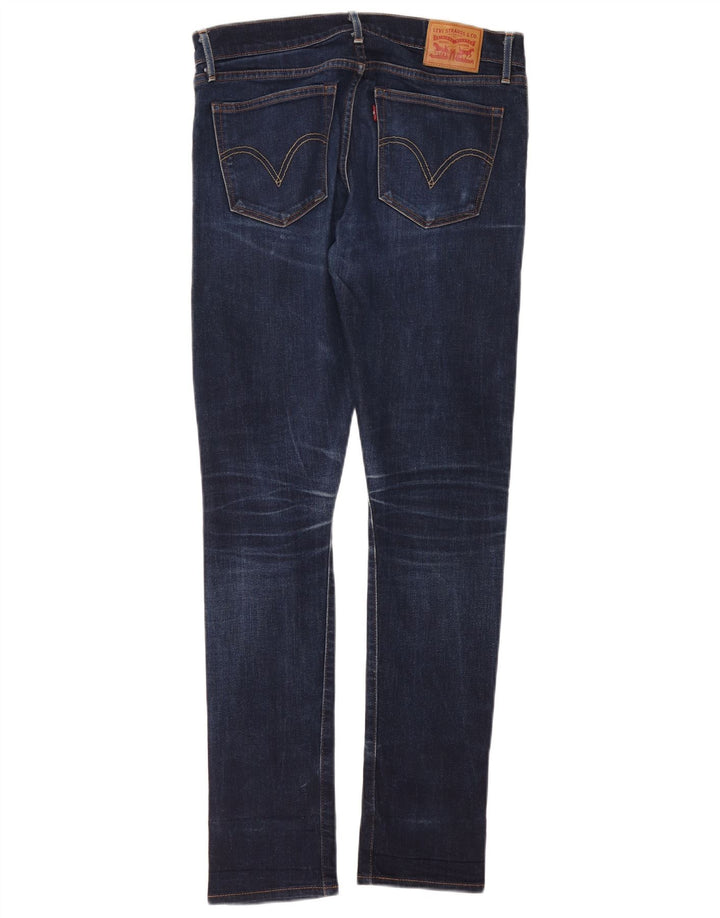 LEVI'S Jeans Slim Feminino W30 L32 Azul Marinho Algodão