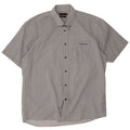 Camisa masculina Pierre Cardin de manga curta regular fit XL cinza Chevron poliéster