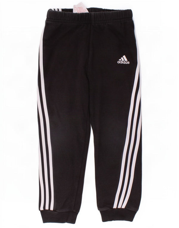 Adidas meninos calças de treino joggers 3-4 anos algodão preto