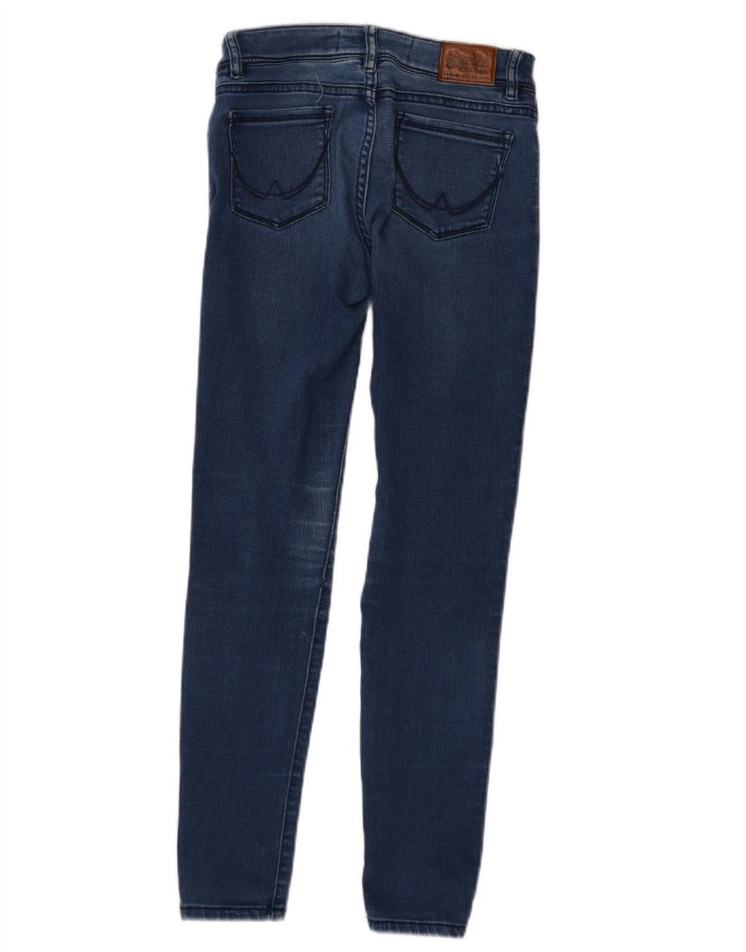 Jeans jegging feminino SUPERDRY W26 L30 algodão azul