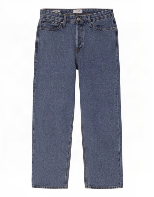 Jack & Jones Masculino Alex Loose Jeans W30 L30 Azul Algodão