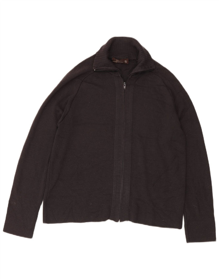 Suéter cardigã masculino Zara cinza médio