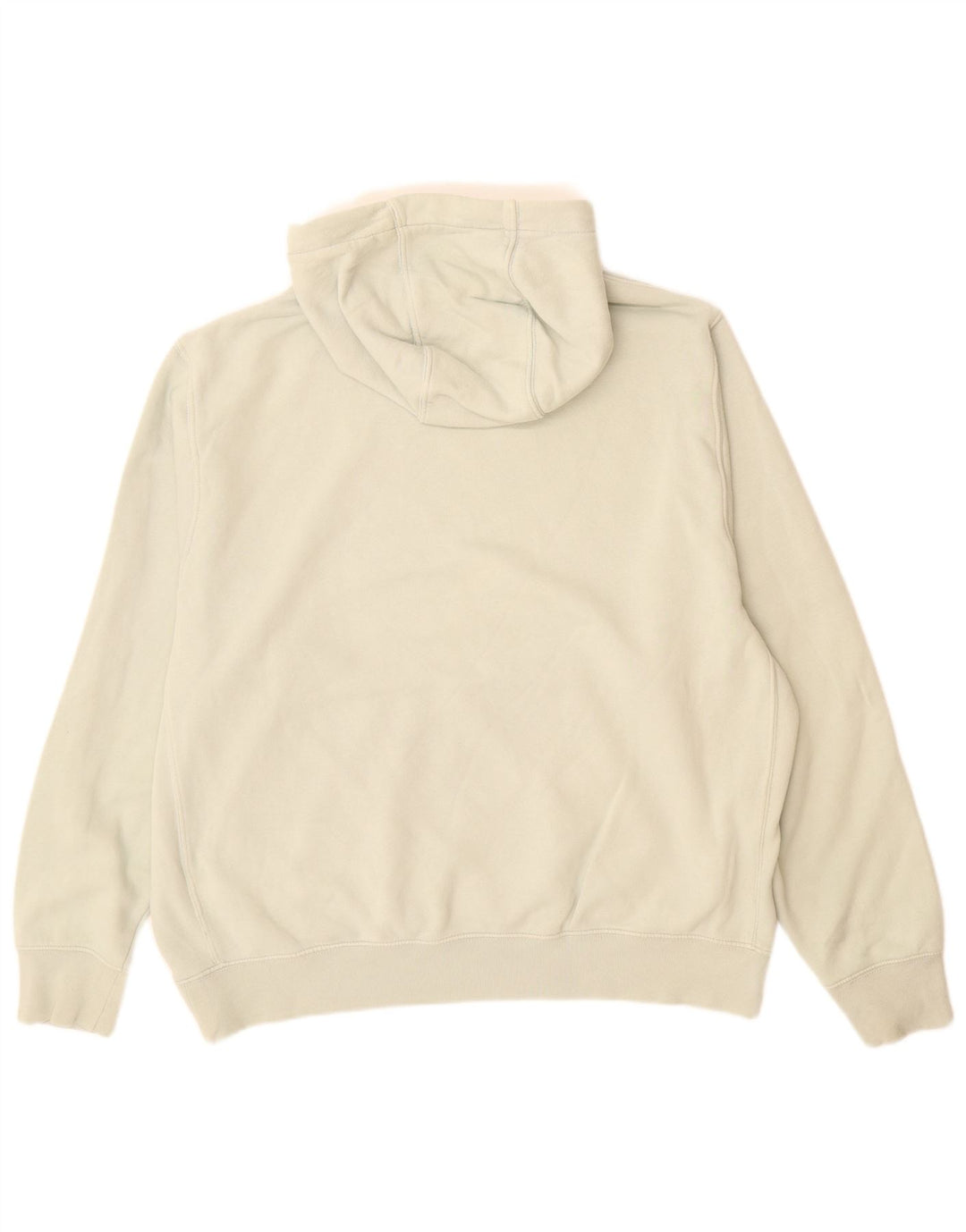 Suéter Nike masculino com capuz grande de algodão branco