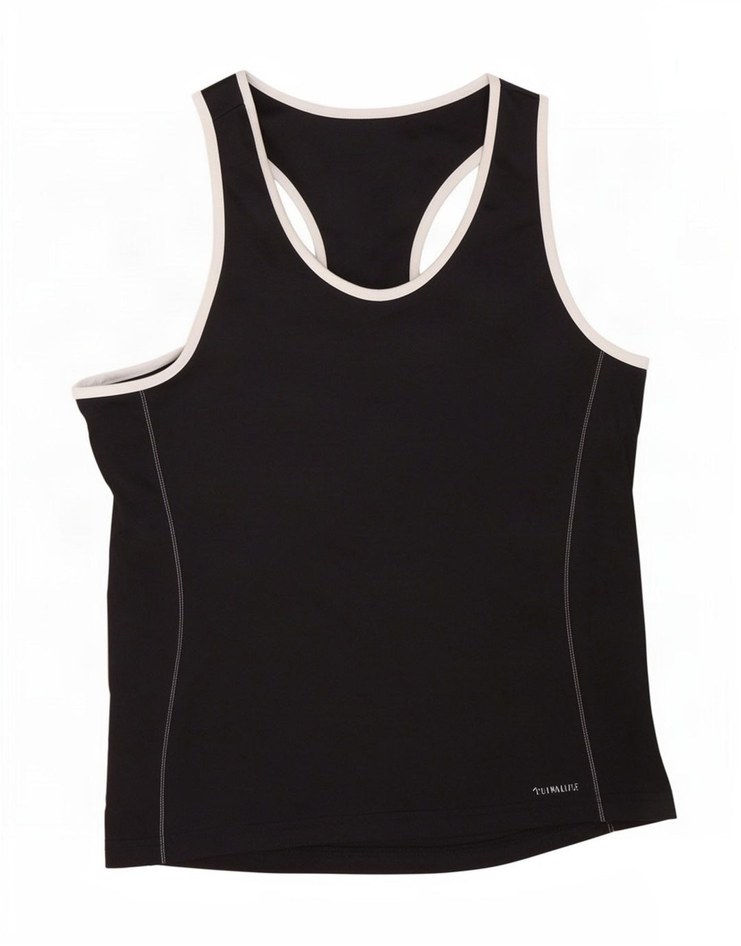 Adidas Womens Vest Top UK 16/18 Grande Poliéster Preto