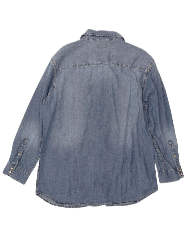 Camisa jeans masculina JACK & JONES XL azul algodão