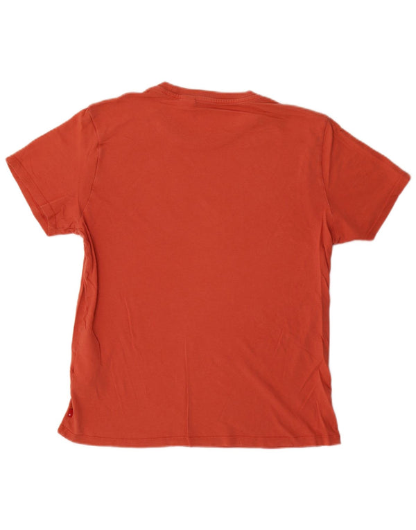 Camiseta gráfica masculina Levi's Top médio algodão laranja
