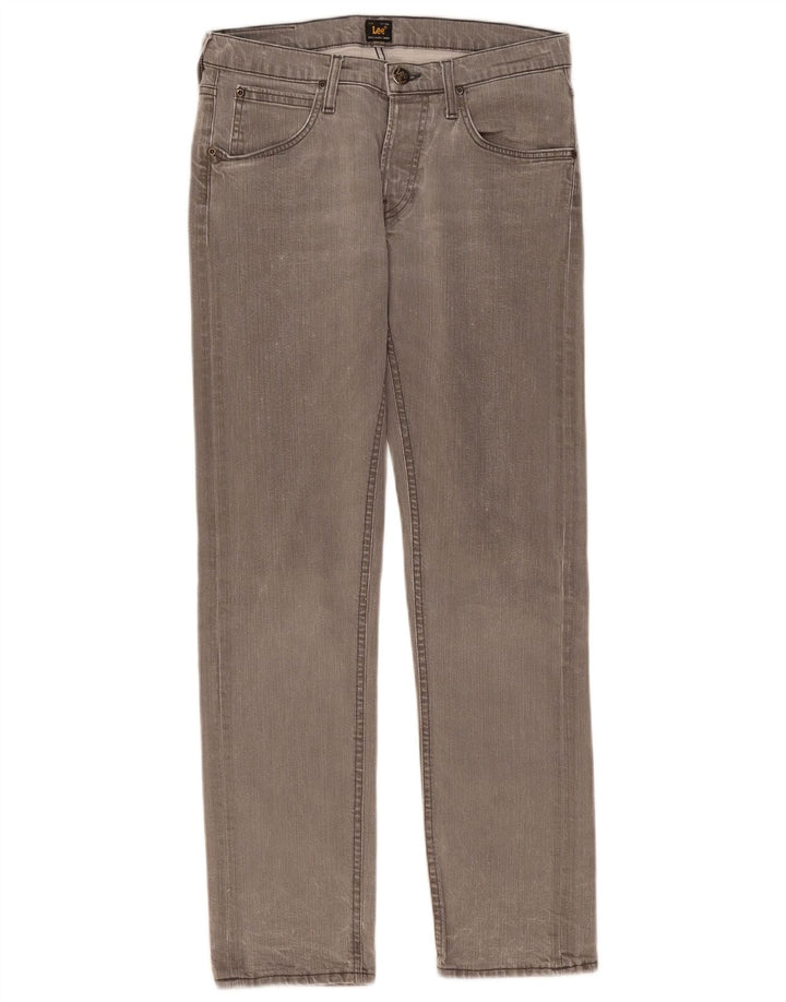 LEE Masculino Daren Straight Jeans W30 L30 Cinza Algodão
