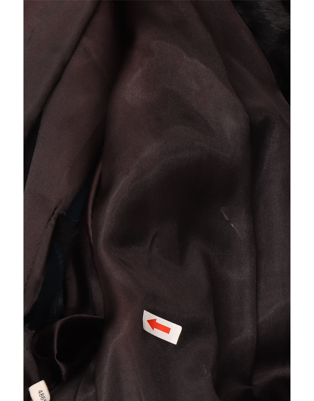 Jaqueta de pele feminina vintage UE 48 2XL pele real preta