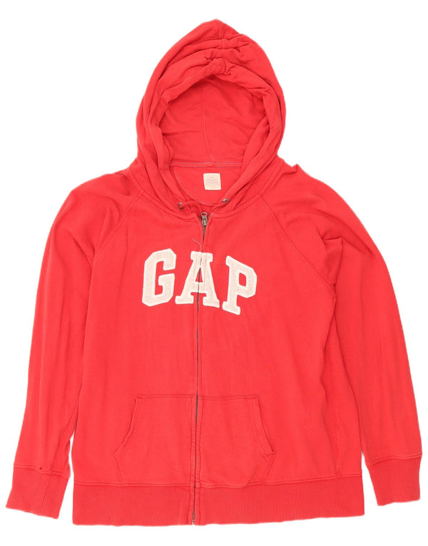 Suéter masculino Gap com capuz e zíper gráfico XL de algodão vermelho