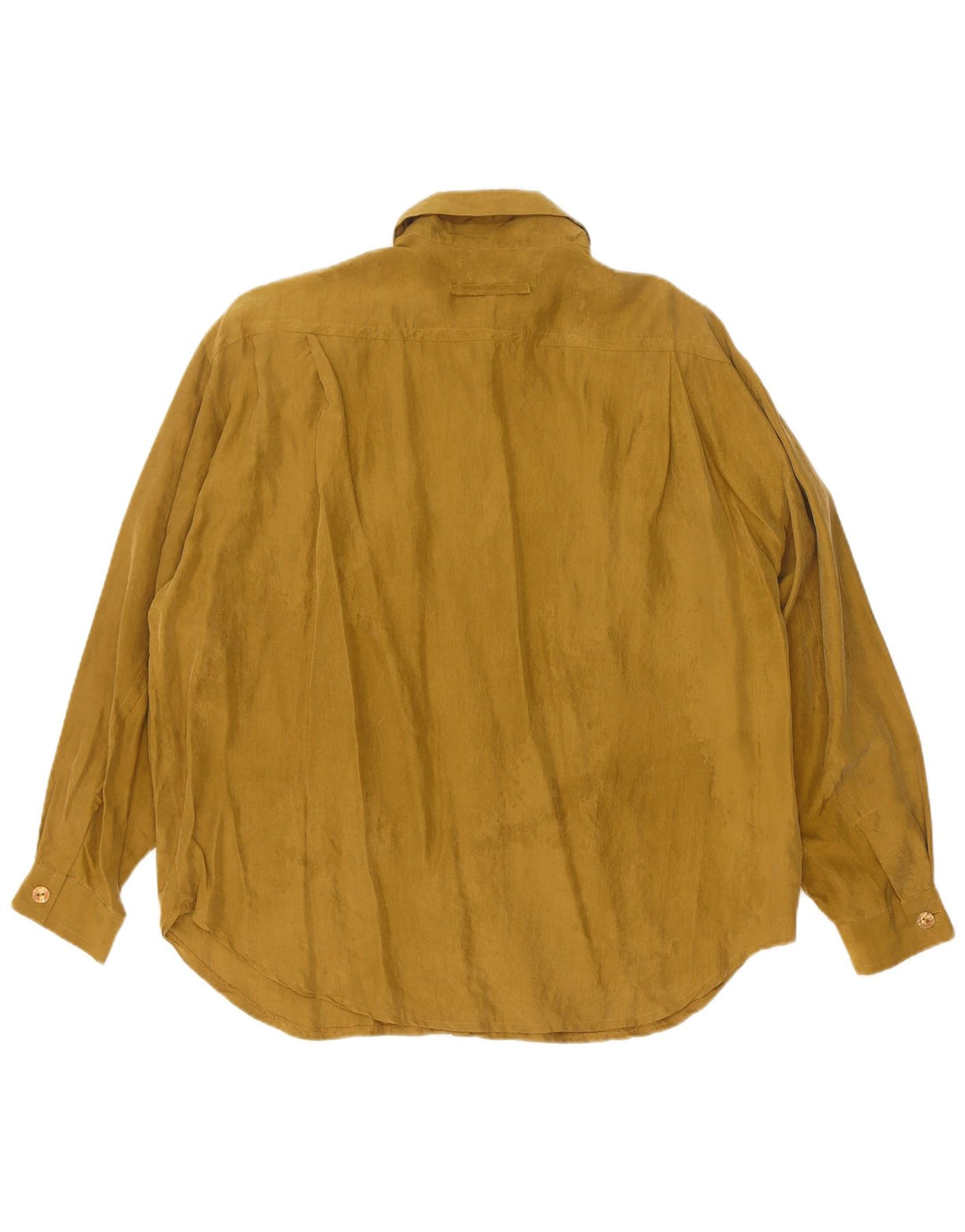 Blusa de camisa oversized feminina pública UE 42 Seda cáqui grande