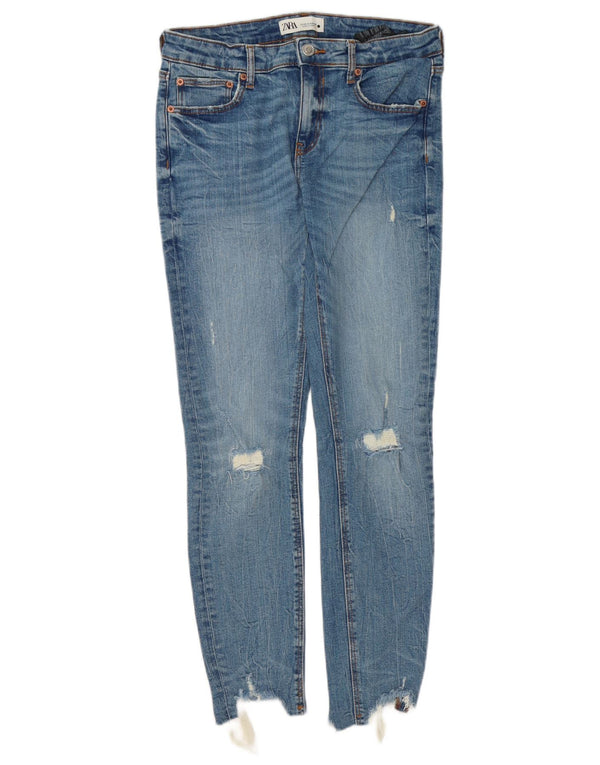 Calça jeans skinny feminina Zara EU 40 médio W30 L28 algodão azul