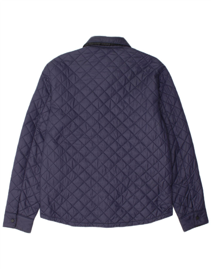Jaqueta acolchoada masculina SUPERDRY UK 40 grande azul marinho