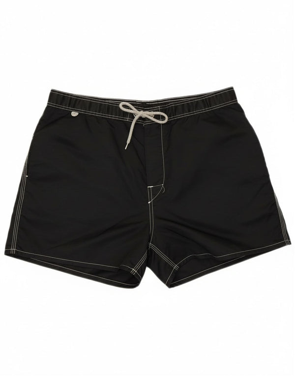 Shorts de natação masculino Sundek médio preto listrado praia