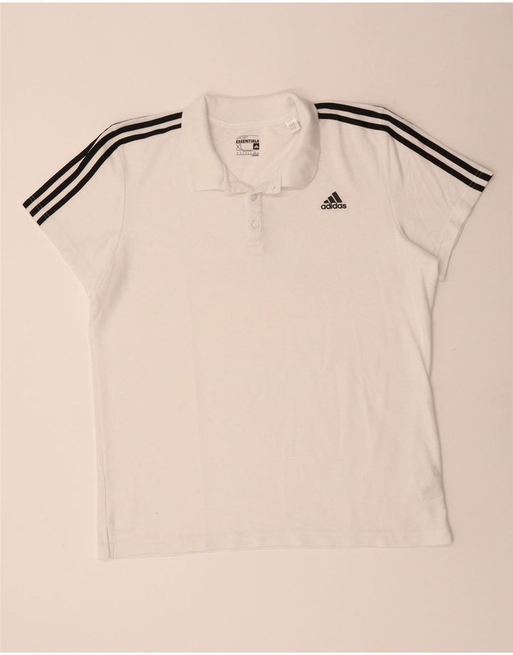 Adidas Mens Climalite Polo Shirt XL Branco Poliéster
