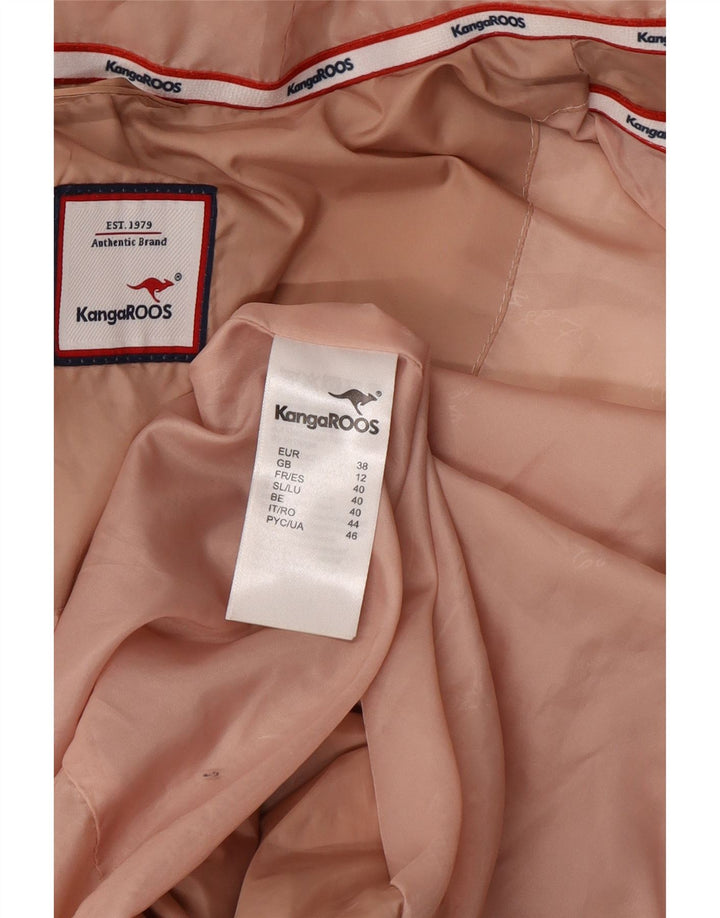 Jaqueta acolchoada com capuz feminina Kangaroos UK 12 poliacrílico rosa médio