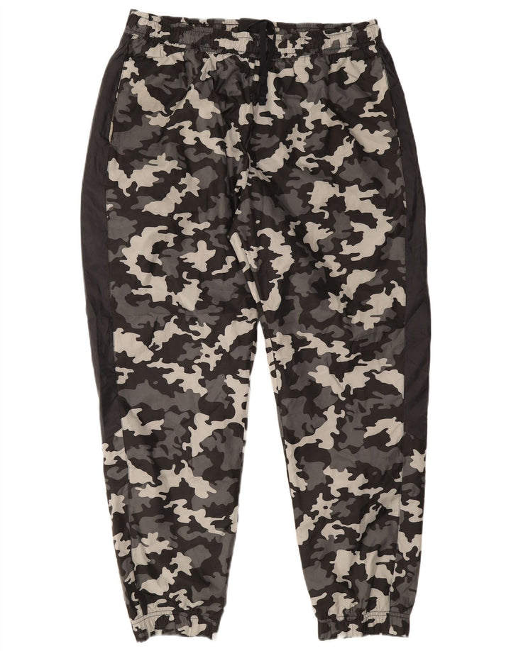 Calça de treino masculina NIKE Joggers XL cinza camuflagem poliéster