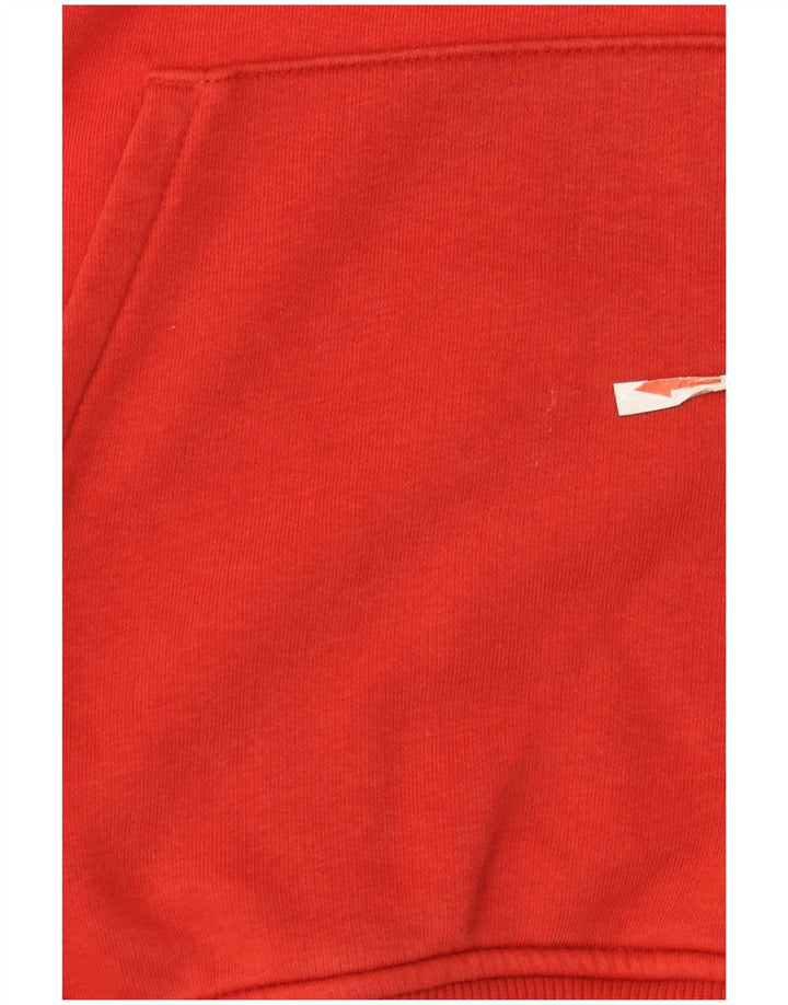 Puma masculino gráfico moletom com capuz pequeno algodão vermelho