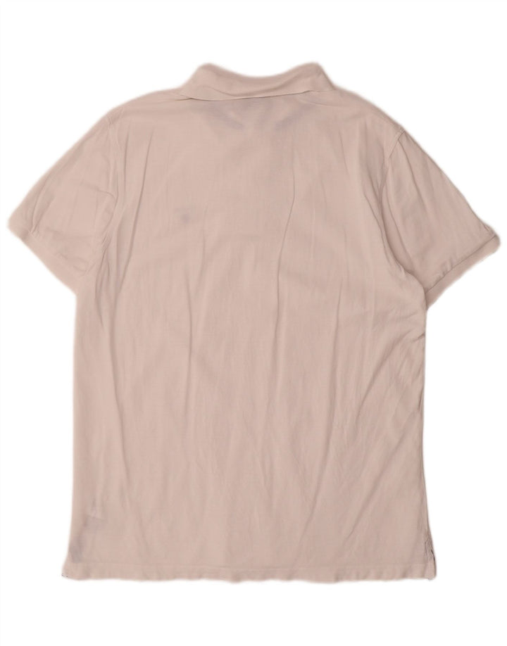 Camisa polo masculina Gant grande algodão branco