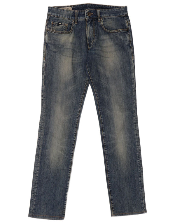 Gas Womens Slim Jeans W30 L31 Azul Algodão