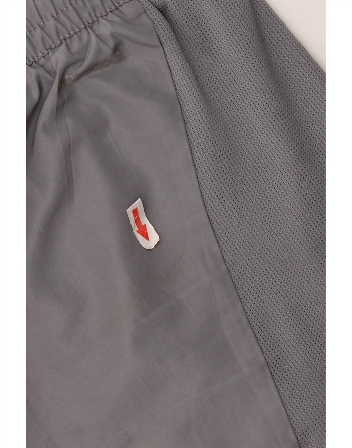 Shorts esportivos masculinos Adidas grande poliéster cinza