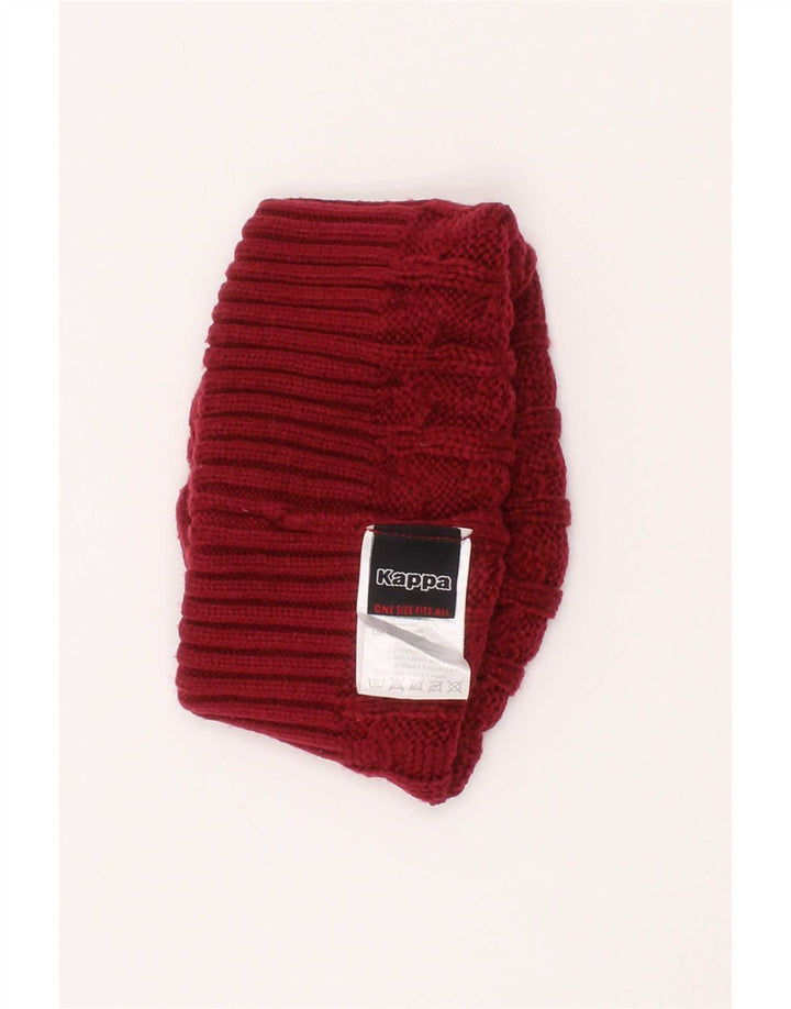 Gorro masculino Kappa em malha tamanho único vermelho poliacrílico