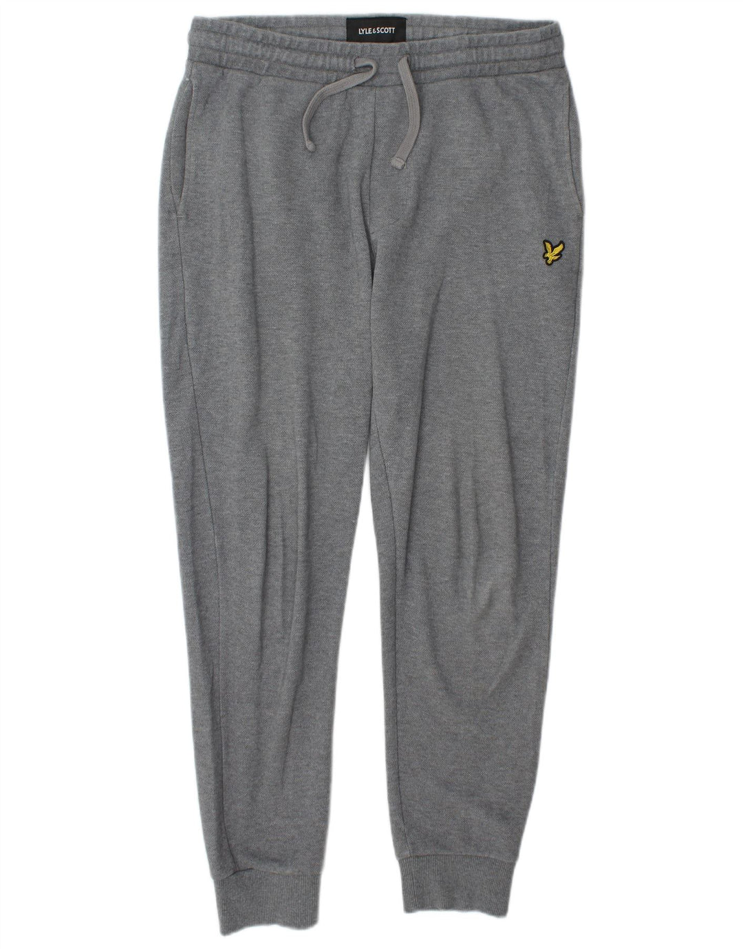 Lyle & Scott Calça de treino masculina Joggers algodão cinza médio