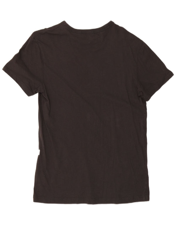 Camiseta gráfica masculina G-Star Top médio algodão preto
