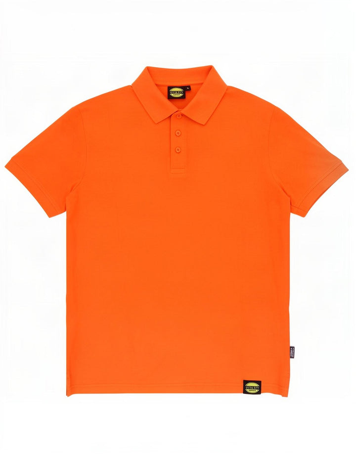 Camisa polo masculina Diadora médio algodão laranja