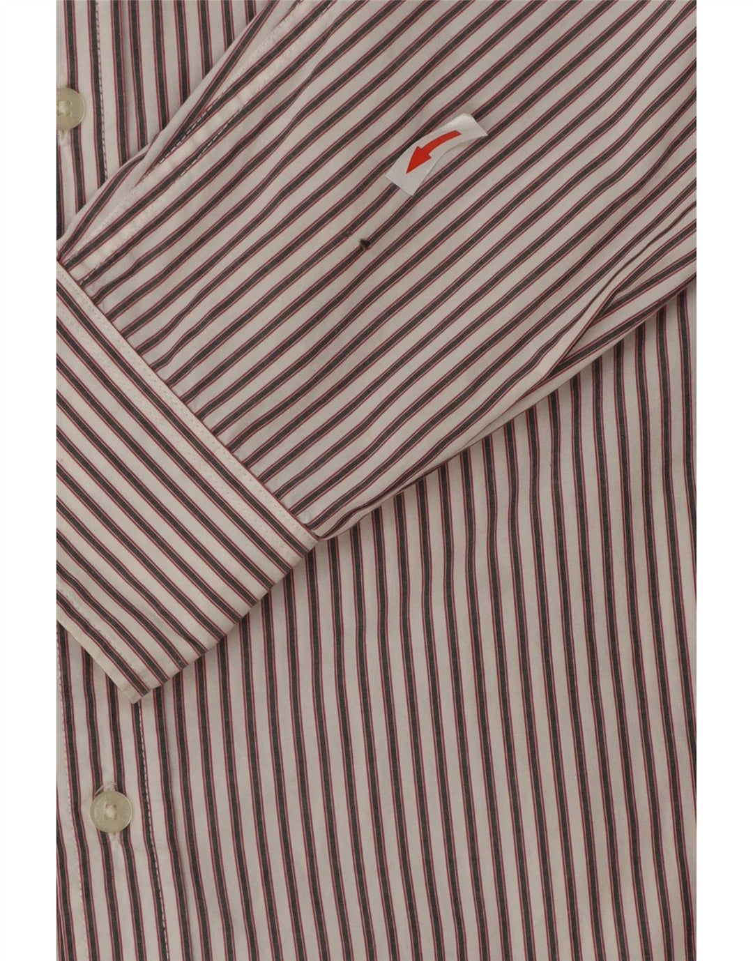 Camisa masculina Timberland Regular Fit grande algodão listrado branco