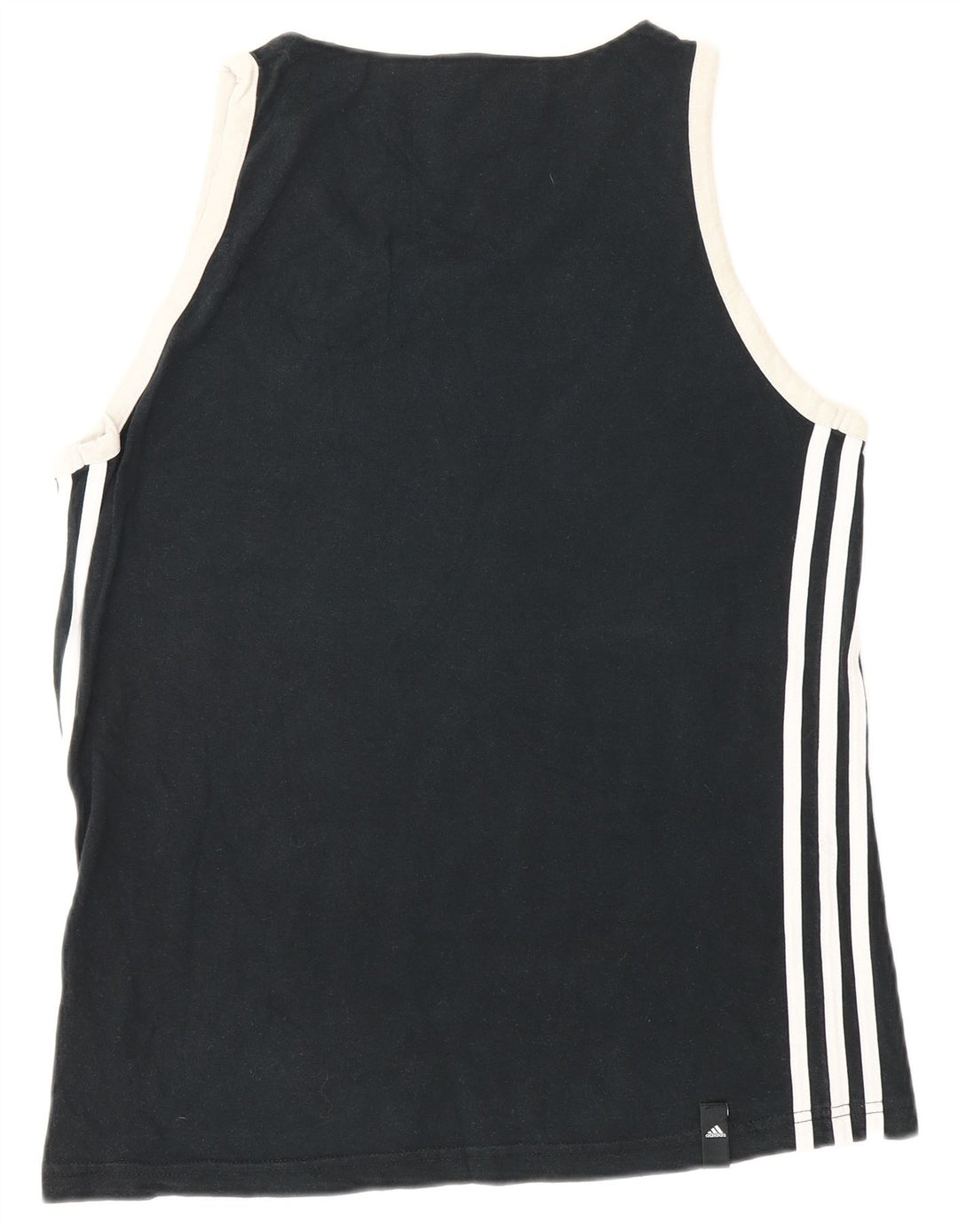 Adidas Mens Vest Top UK 34/36 Pequeno Algodão Preto