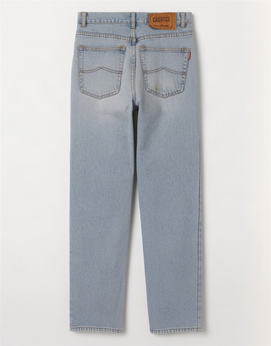Cassuci Mens Straight Jeans IT 48 Médio W30 L32 Azul Algodão