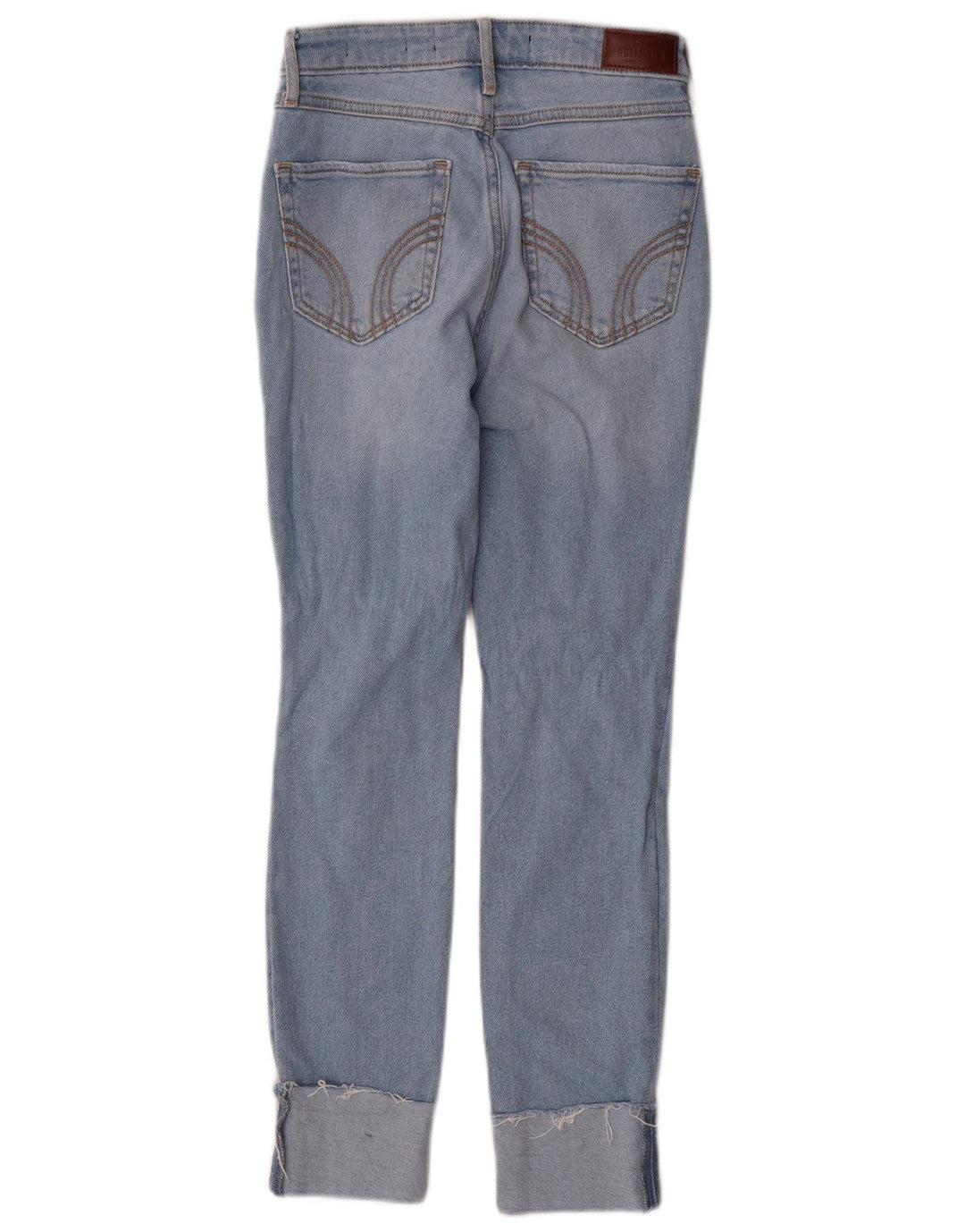 Calça jeans skinny feminina HOLLISTER Califórnia cintura alta US 00 2XS W23 L26 azul